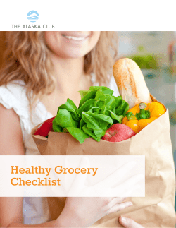 Healthy Grocery Checklist