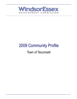 Community Profile Tecumseh Final