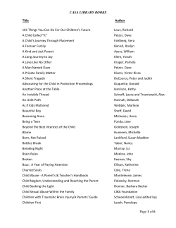 CASA Library Books - CASA of DuPage County