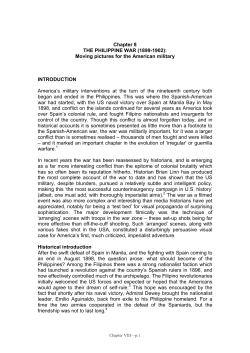 Chapter 8 THE PHILIPPINE WAR (1899