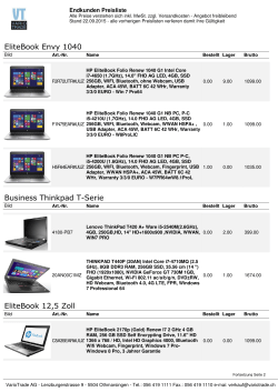 EliteBook Envy 1040 Business Thinkpad T-Serie