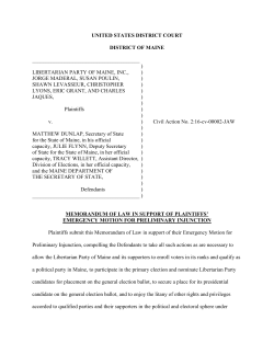 here is the Memorandum