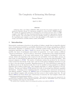 The Complexity of Estimating Min-Entropy