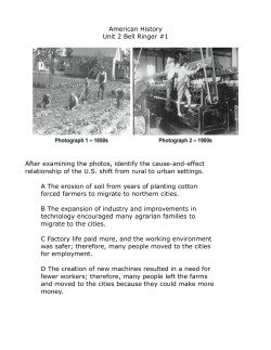 American History Unit 2 Bell Ringer #1 After