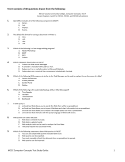 Test 4 consists of 40 questions drawn from the following:
