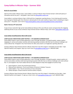 Camp Galileo in Mission Viejo – Summer 2016