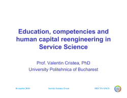 Education, competencies and human capital reengineering in