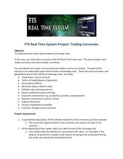 FTS Real Time System Project: Trading Currencies