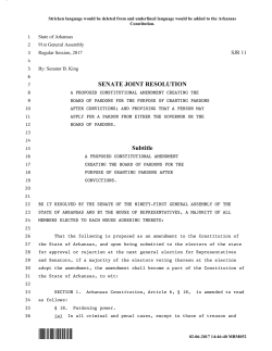 SJR 11 - Arkansas General Assembly