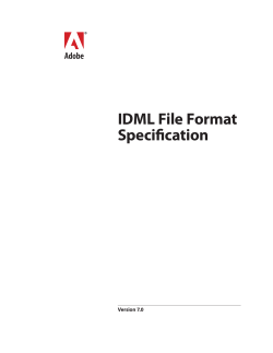 IDML File Format Specification