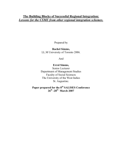 The Building Blocks of Successful Regional