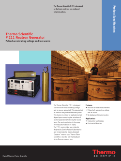 Thermo Scientific P 211 Neutron Generator