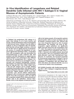 In Vivo Identification of Langerhans and Related Dendritic