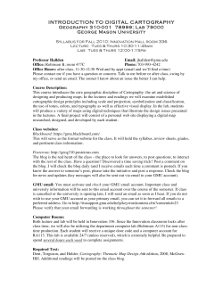 introduction to digital cartography