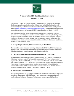 A Guide to the FEC Bundling Disclosure Rules