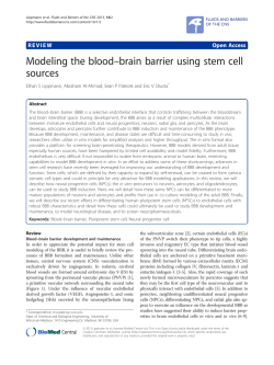 Modeling the blood&ndash;brain barrier using stem cell sources
