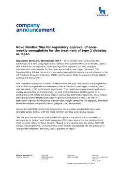 company announcement