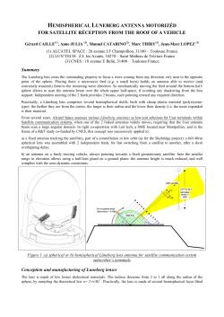 hemispherical luneberg antenna motorized for satellite