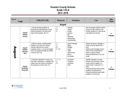 Aug ust - Houston County Schools
