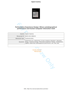 For Peer Review Only - Surrey Research Insight Open Access