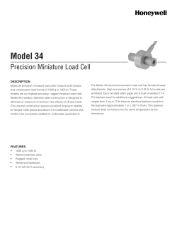 Model 34 - Honeywell Test and Measurement Sensors