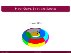 Planar Graphs, Solids, and Surfaces