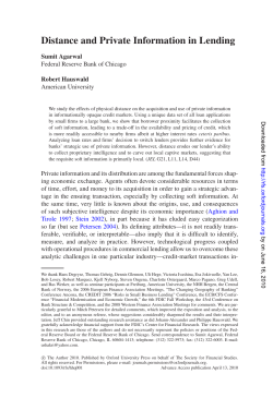 Distance and Private Information in Lending