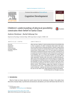 Cognitive Development - Test Page