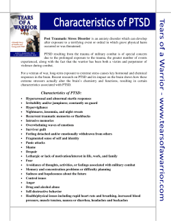 Characteristics of PTSD