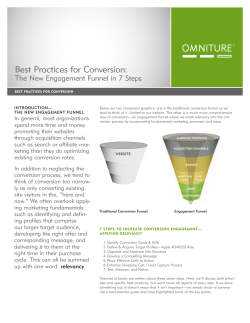 Best Practices for Conversion: