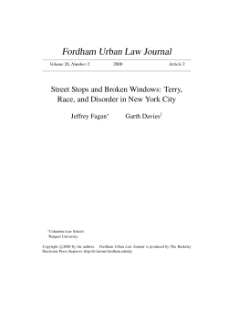 Fordham Urban Law Journal