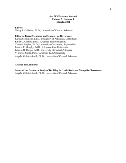 Abstract - Arkansas Association of Teacher Educators (ArATE)