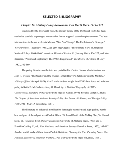 SELECTED BIBLIOGRAPHY