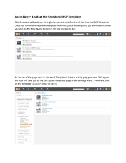 An In-Depth Look at the Standard MSP Template