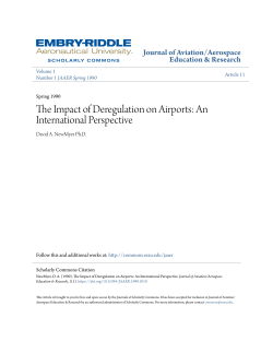 The Impact of Deregulation on Airports: An