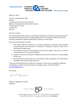 CIA Submission regarding Consumer Financial Protection