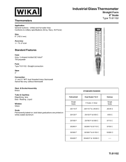 Industrial Glass Thermometer