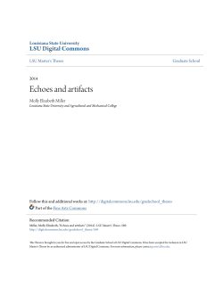 Echoes and artifacts - LSU Digital Commons