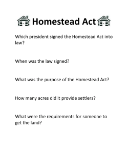 Homestead Act