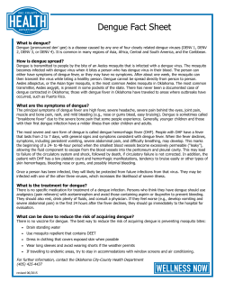 Dengue Fact Sheet