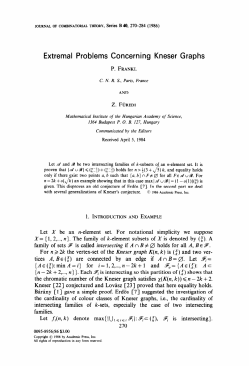 Extremal Problems Concerning Kneser Graphs