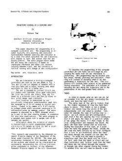 Trajectory Control of a Computer Arm