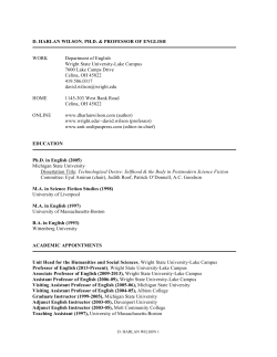 cv - Wright State University