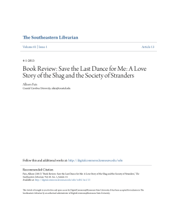 Book Review: Save the Last Dance for Me: A Love Story of the Shag