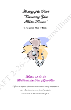 the analogy of a pearl