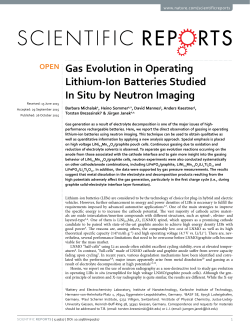 Gas Evolution in Operating Lithium-Ion Batteries Studied In