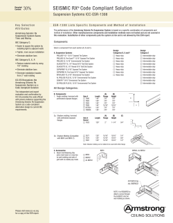 SEISMIC Rx&reg; Code Compliant Solution