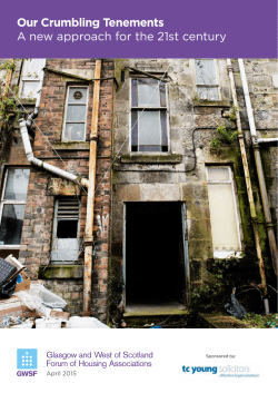 Our Crumbling Tenements GWSF April 2015