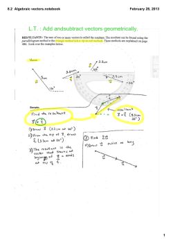 8.2 Algebraic vectors.notebook