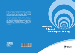Monitoring Enhanced Global Leprosy Strategy - WHO South